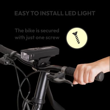 USB Rechargeable LED Bike Light 2200mAh - 300m Range