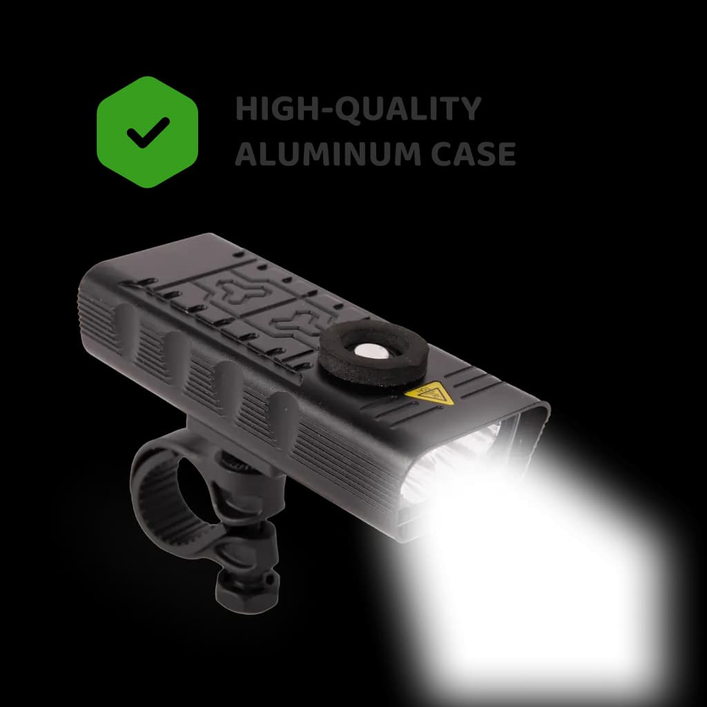 USB Rechargeable LED Bike Light 10000mAh - 300m Range