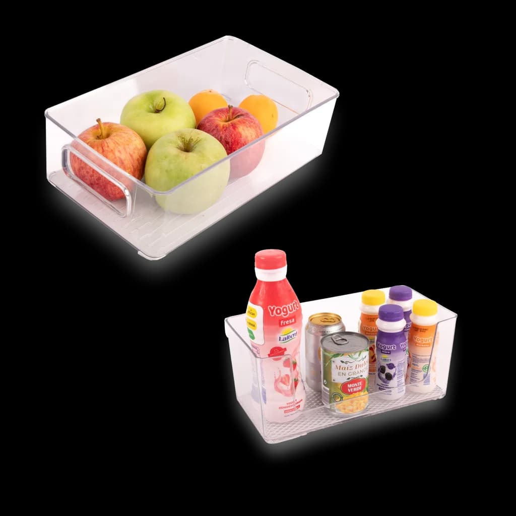 Plastic Refrigerator Containers - 6 Pieces