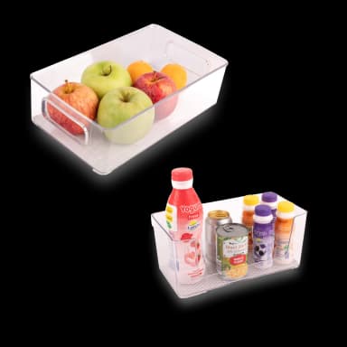 Plastic Refrigerator Containers - 6 Pieces