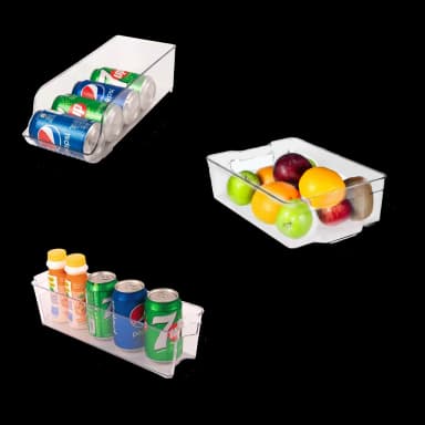 Plastic Refrigerator Containers - 12 Pieces