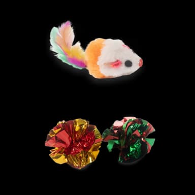 Cat Toy Set - 24 Pieces with T-Tunnel