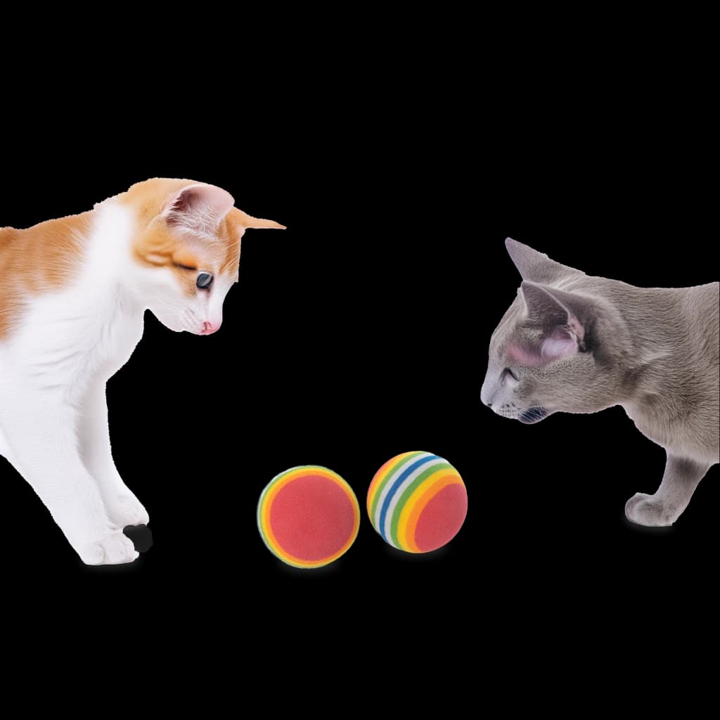 Cat Toy Set - 24 Pieces with T-Tunnel