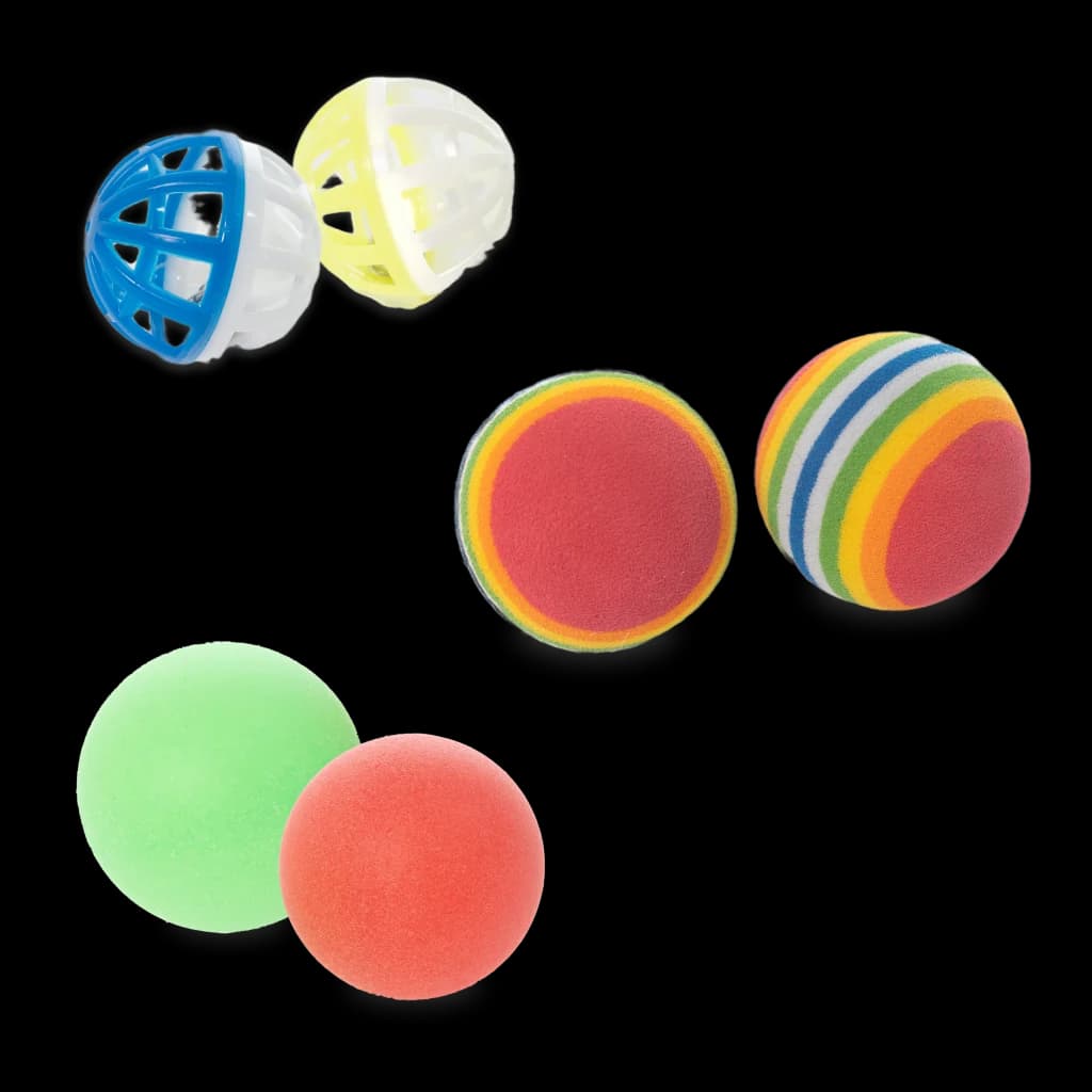 Cat Toy Set - 24 Pieces with T-Tunnel