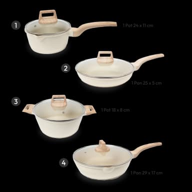 Nonstick Cookware Set - 4 Pieces